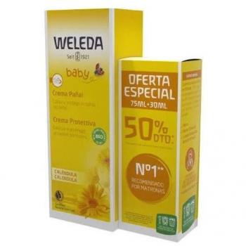 Weleda Calendula Baby Diaper Cream Duo Pack, 75ml + 30ml