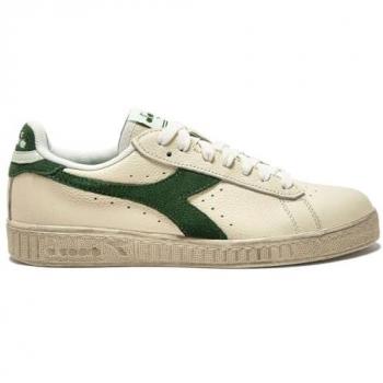 Diadora Mens Game L Low Waxed Suede Pop Trainers - Green Guard