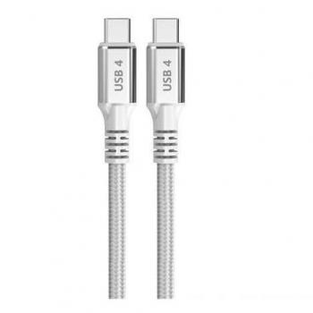 Cable USB-C a USB-C de 1.5m - Carga rápida de 240W y transferencia de datos de 40G - Color blanco