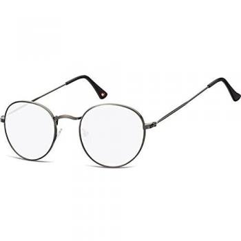 Montana Readers HBLF54 Blue-Light Block Men's Eyeglasses Grey Size +0.00 (Frame Only) - Blue Light Block Available