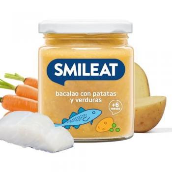 Tarrito de Pavo con Verduras Smileat - Tarrito Ecológico para Bebés desde 6 Meses - Contenido: 230 g - Sin Gluten - Ingredientes Naturales, Sano y Saludable