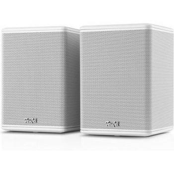 Teufel EFFEKT 2 - Par de Altavoces Estéreo Activos Inalámbricos para Uso como Altavoz Trasero - Blanco
