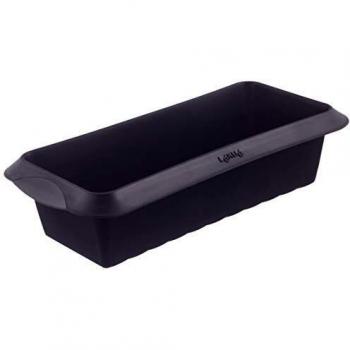 Lékué Rectangular 24 negro Molde silicona, 24 cm