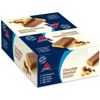 Atkins ADV Chocolate Hazelnut Barritas - Paquete de 16 barritas x 60 gr - Total: 960 gr
