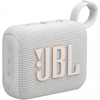 Altavoz portátil JBL Go 4 Blanco resistente al agua con conexión Bluetooth