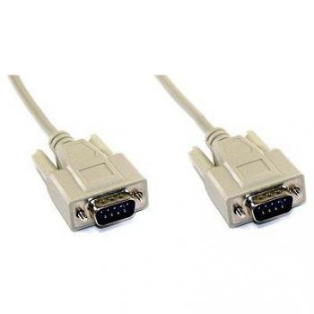 Cable Serial DB9 Macho a Macho 2m, Conectores Inyectados, 1:1
