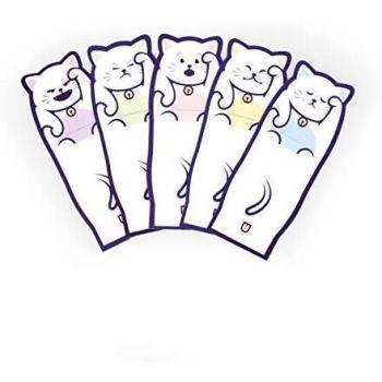 Suck UK Lucky Cat-Bloc de notas con forma de gato,Lindo Papelería,Bloc de notas | Papelería Kawaii | 5 diseños por paquete | Bloc de notas con forro | Papel de notas de gatito | 100 hojas por paquete