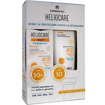 Heliocare 360 Pediatrics Sensitive Skin Mineral and Lotion SPF 50 Pack (50ml + 200ml)