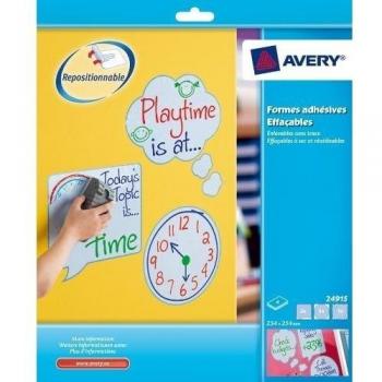 Avery Zweckform 24915 - 4 hojas adhesivas borrables y reposicionables
