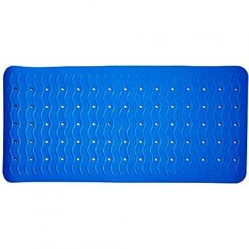 RIDDER Alfombrilla de baño antideslizante Playa 80x38 cm azul neón 68303