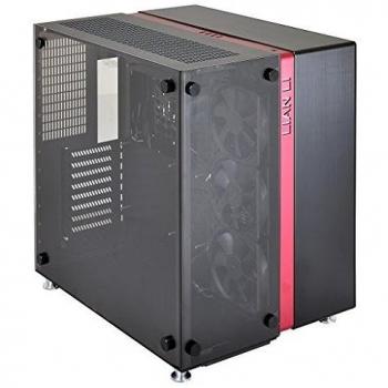 Lian Li PC-O9WRX Midi-Tower Negro, Rojo carcasa de ordenador - Caja de ordenador