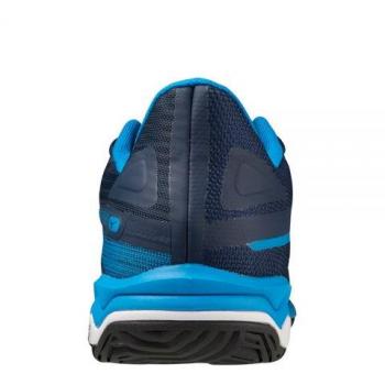 Mizuno Wave Exceed Light 2 Zapatilla Todas Las Superficies Hombres - Azul, Amarillo Neón