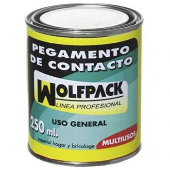 WOLFPACK LINEA PROFESIONAL 14020120 Pegamento Contacto Wolfpack 250 cm³, Transparente, único