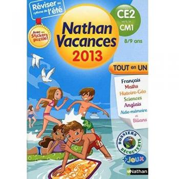 Nathan vacances tout en un du CE2 vers le CM1