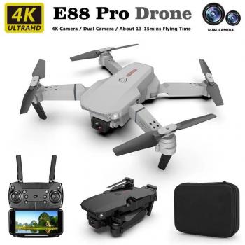 Droná RC Wifi 4K Plegable con Cámara Doble, FPV Inteligente y Gran Angular, Larga Resistencia, Juguete de Regalo