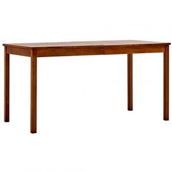 vidaXL Mesa de salón con Comedor, marrón, 140 x 70 x 73 cm, Pino