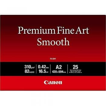 Canon consumible papel fotográfico Fine Art FA-SM1 A2 25 hojas
