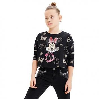 Desigual Girl's Minnie Mouse Sequin T-Shirt