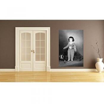 Bilderdepot24 Autoadhesivo Fotomural Francisco de Goya - Viejos Maestros Don Manuel Osorio Manrique de Zúñiga - blanco y negro 90x135 cm - directamente desde el fabricante