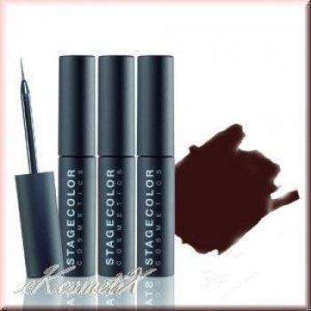 Eyeliner Líquido Stagecolor - Color Marrón, 1 pieza, resistente al agua, de secado rápido, fácil aplicación, fórmula de larga duración