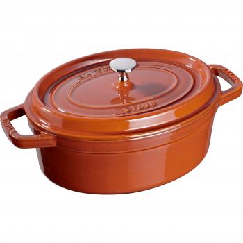 Staub 11031806 - Cazuela Ovalada de 31 0 cm 5 5 l Canela Apta para inducción