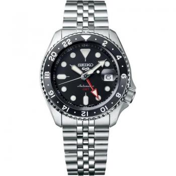Seiko 5 Sports GMT Automatic 'Black Grape' SKX Re-Interpretation Watch for Men
