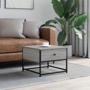 Mesa baja Sonoma 51x51x40 cm madera contrachapada gris