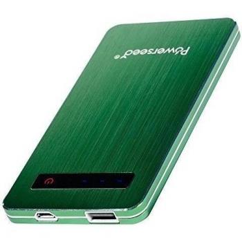 Powerseed® Blade 4.000 mAh, Green. Portable power pack. No more drained battery. 2 extra recharges for iPhone5s or iPhone 6 and 1 more charge for Samsung Galaxy S6