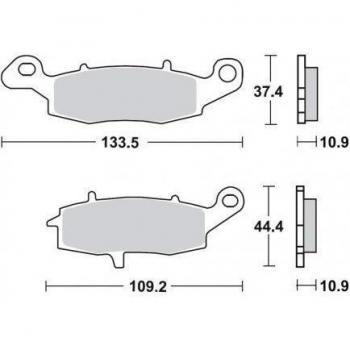 TRW MCB843SH Pastillas de freno