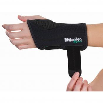 Mueller green line handgelenkbandage, schwarz, links, s/m