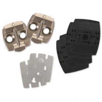 Look Quartz 20° - Juego de placas para pedal, color plateado