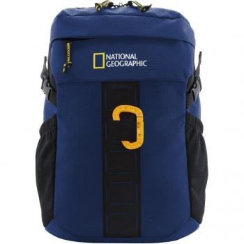 Mochila National Geographic Explorer III, multifuncional, capacidad 24L, dimensiones 29x18x46 cm, compartimento para portátil, cierre de cremallera, color azul