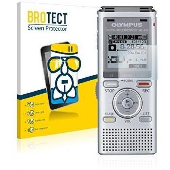 BROTECT Protector Pantalla Cristal Híbrido Compatible con Olympus WS-833 Protector Vidrio - [Dureza 9H, Anti-arañazos]