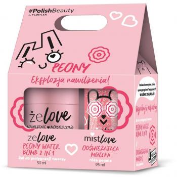 Set de Regalo FlosLek con Gel y Bruma Refrescante de Peonía Suavizadora