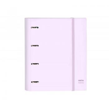 Carpeta 4 anillas con recambio Safta A4 Gris y 5 separadores