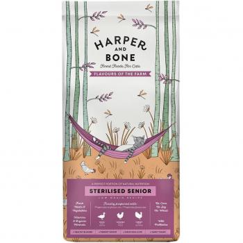 Harper & Bone Senior Sterilised Farm Flavours Cat Food Duck, Chicken & Turkey 2kg