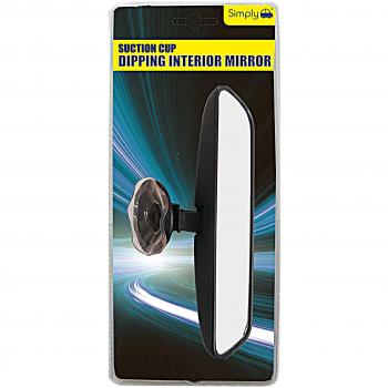Simply DISM01 Espejo retrovisor para ver asientos traseros, con ventosa, 210 x 50 mm