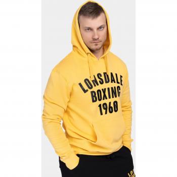 Lonsdale London Buckhaven Yellow Black Hoodie for Men 2XL