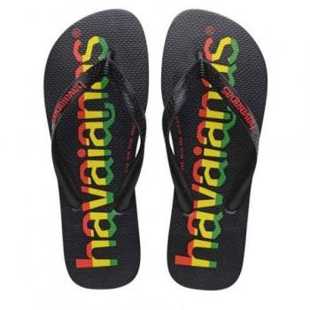 Chanclas Havaianas Top Logomania Negro/Rojo Niño