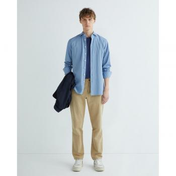 Camisa Essential Stretch Pop azul Hackett