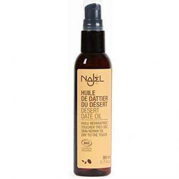 Najel - Organic Desert Date Oil 80ml - Cosmetics, 100% organic, cold-pressed, rich in vitamins and antioxidants, suitable for all skin types, moisturizing and nourishing properties