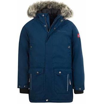 Trollkids - Parka Impermeable para niños, Niños-Niñas, Color Mystik Blau, tamaño 176 cm