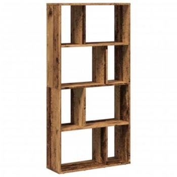 Librería de madera de ingeniería color envejecido 60x20x120 cm