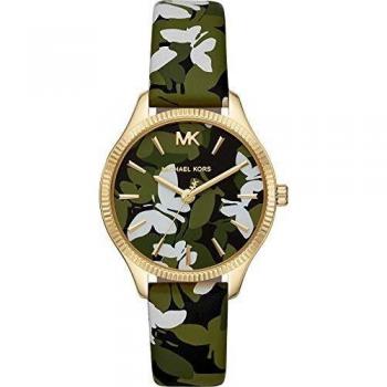 MICHAEL KORS Womens Analogue Quartz Watch with Leather Strap MK2811