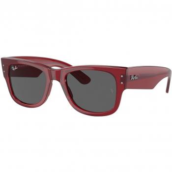 Ray-Ban RB0840SF Mega Wayfarer Asian Fit 6679B1 Red Men's Sunglasses 52mm