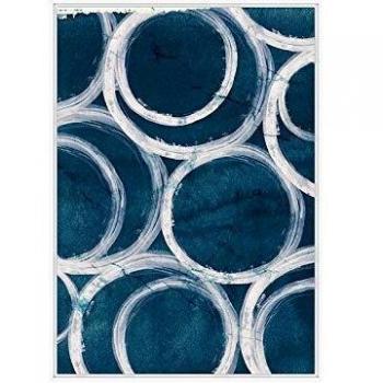 BigBuy Home S0107765 Cuadro Óleo, Círculos, 100 X 140 X 4 cm