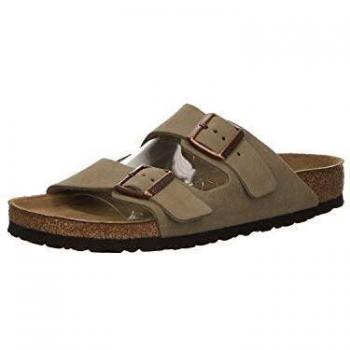Sandalias Birkenstock Arizona en Suede Taupe para Mujer, Talla 35