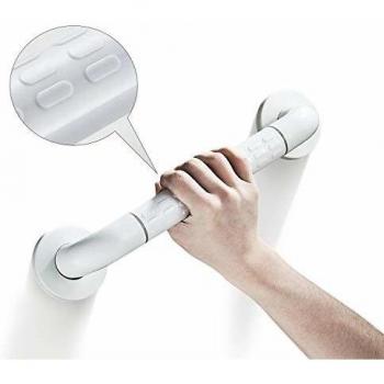 BONADE 35 cm Asidero de Seguridad Antideslizante AsideroAsa de Baño, Agarre Ducha Agarrador de Baño Barra de Apoyo del Cuarto de Acero Inoxidable Soporte de la Ducha Pasamanos Carga: 120 kg