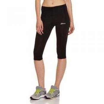 Asics Knee Tight - Mallas para mujer, color negro, talla M