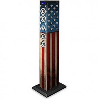 BigBen TW9USA2 - Torre de Sonido Bluetooth Usa Flag